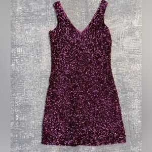 Cachet Hot Pink Sequin Mini Dress